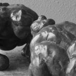 Sculpture Denis Mazet sumotori - accueil