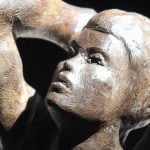 Statue buste femme Denis Mazet