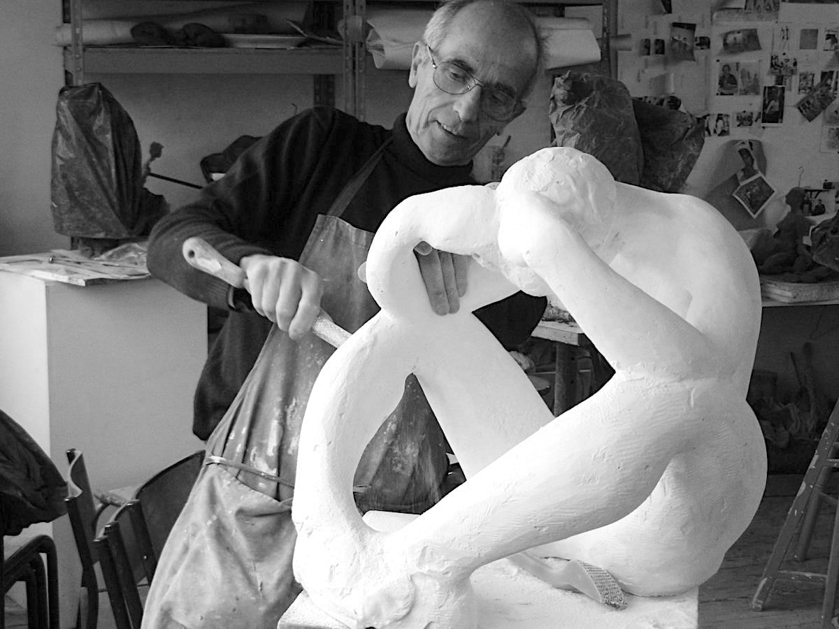 Photo Denis Mazet atelier sculpteur 2